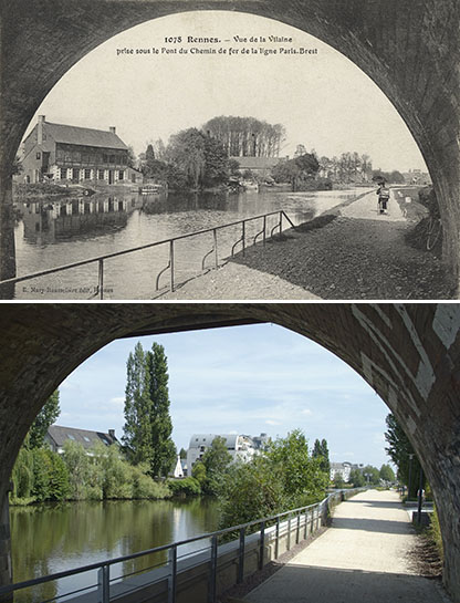 Rennes - Sous le pont ferroviaire de la ligne Paris-Brest